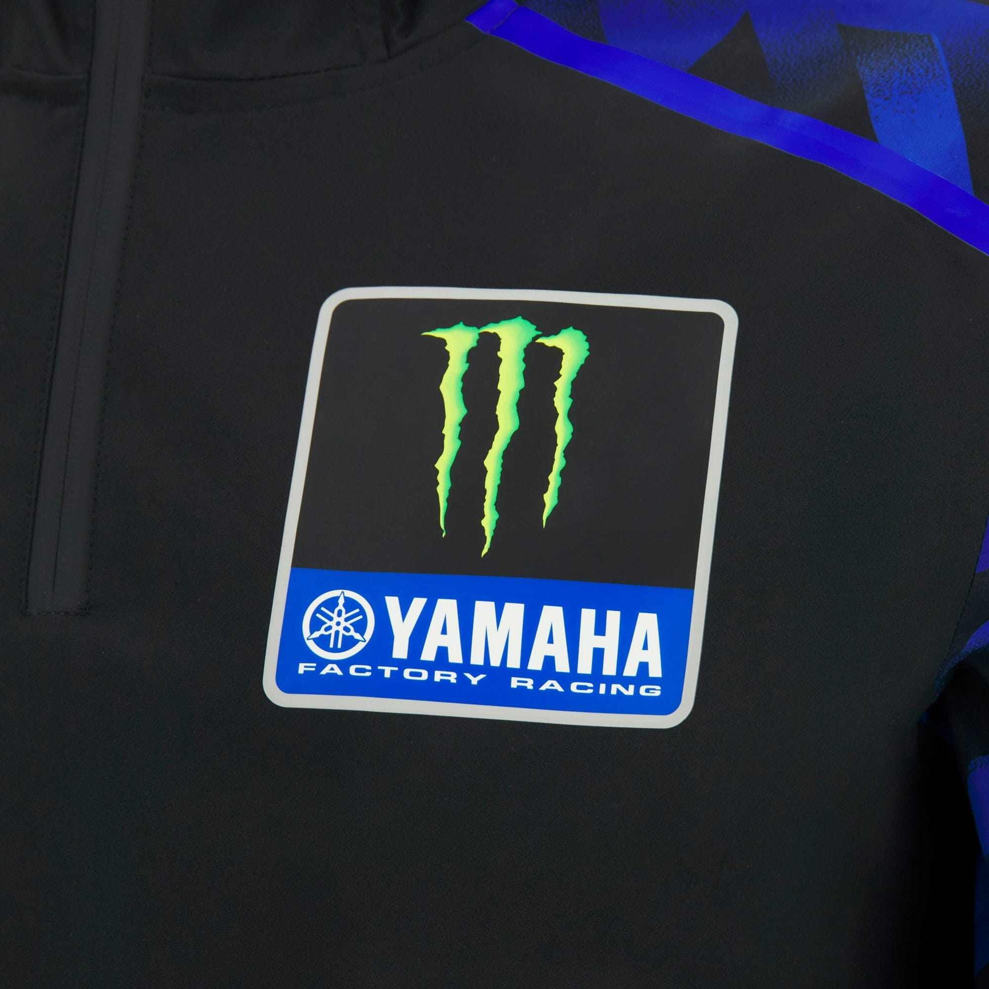 Monster Energy Yamaha Men's Fan Gear Rain Jacket - Black Jackets Yamaha Racing 