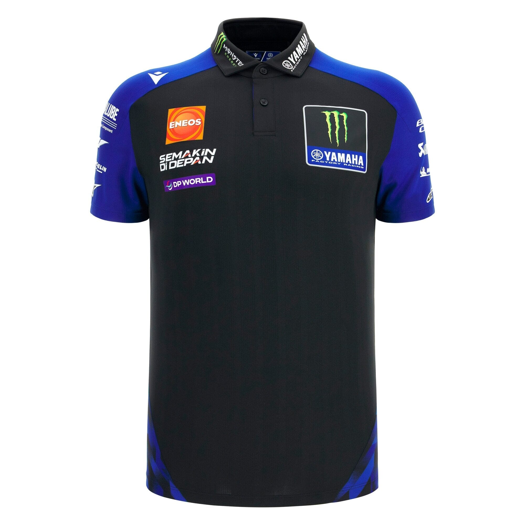 Monster Energy Yamaha 2026 Men's Team Replica Polo Shirt - Black Polos Yamaha Racing 