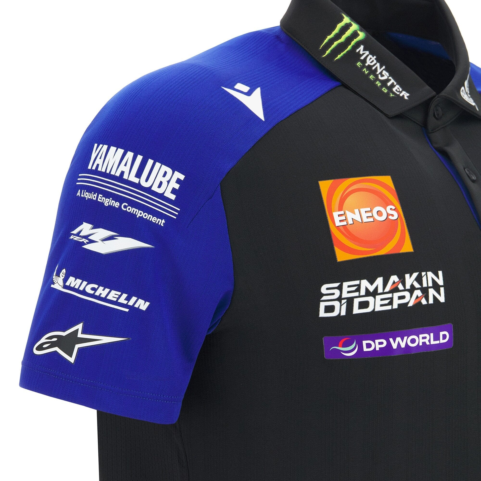 Monster Energy Yamaha 2026 Men's Team Replica Polo Shirt - Black Polos Yamaha Racing 
