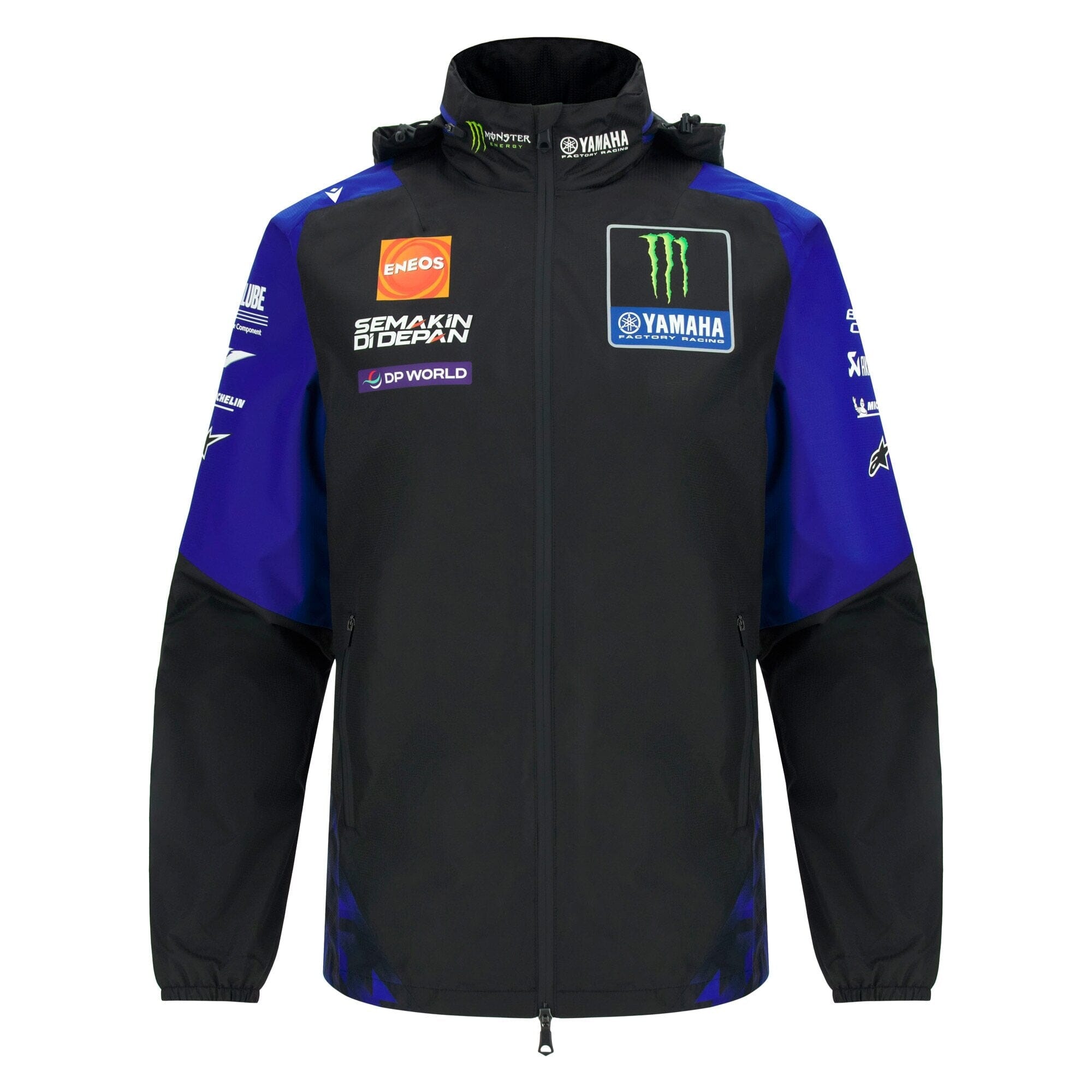 Monster Energy Yamaha Men's Team Rain Jacket - Black Jackets Yamaha Racing 