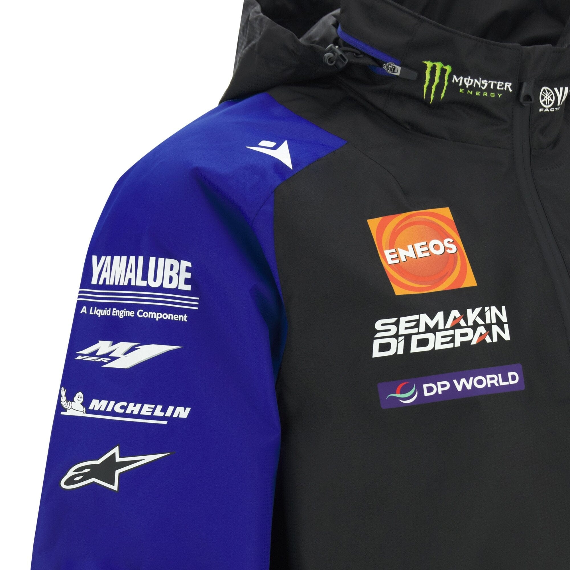 Monster Energy Yamaha Men's Team Rain Jacket - Black Jackets Yamaha Racing 