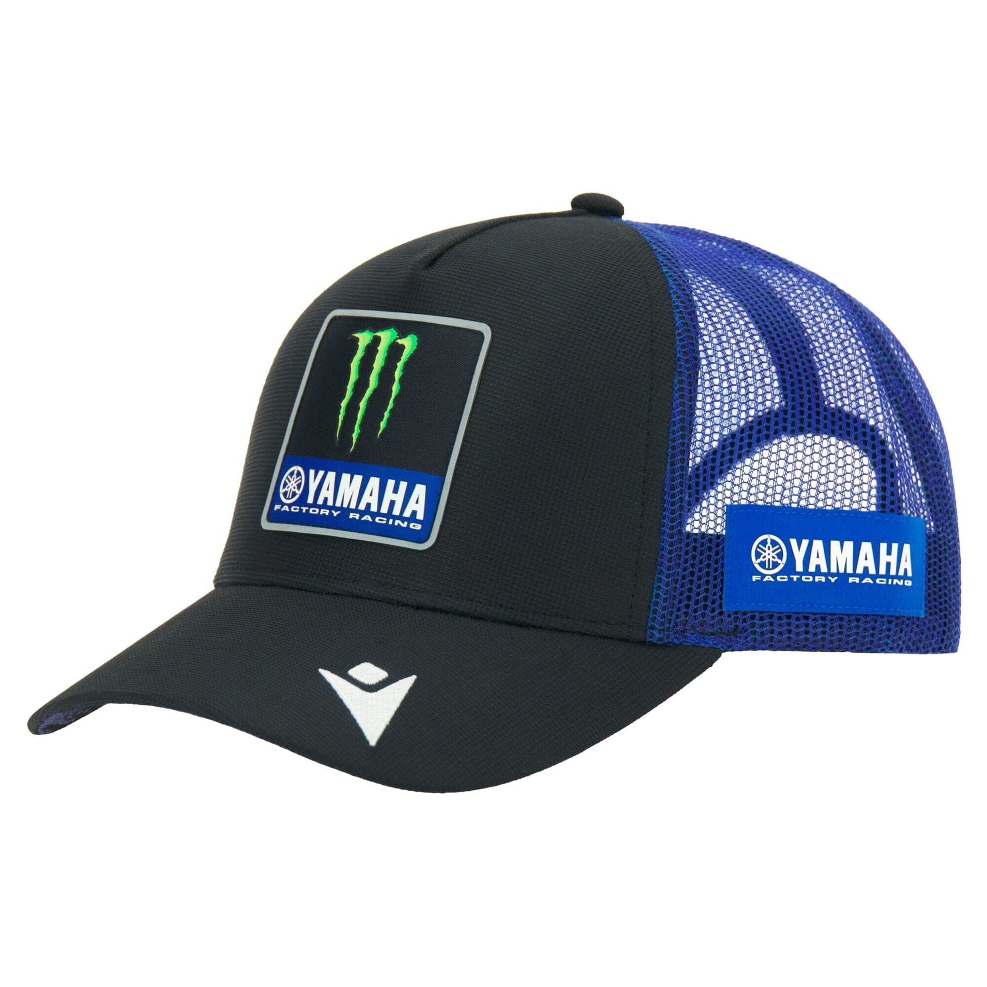 Monster Energy Yamaha 2026 Team Trucker Hat - Black/Blue Hats Yamaha Racing 