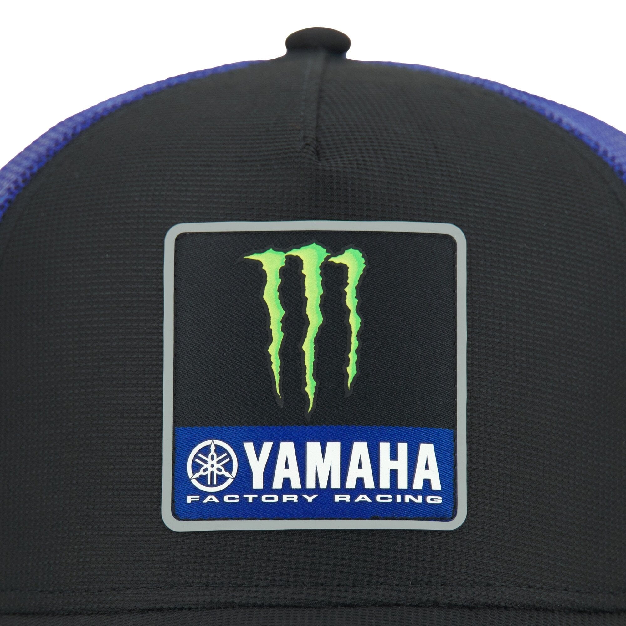 Monster Energy Yamaha 2026 Team Trucker Hat - Black/Blue Hats Yamaha Racing 