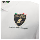 Automobili Lamborghini Squadra Corse 2026 Men's Team Polo Shirt - White/Black Polos Automobili Lamborghini 