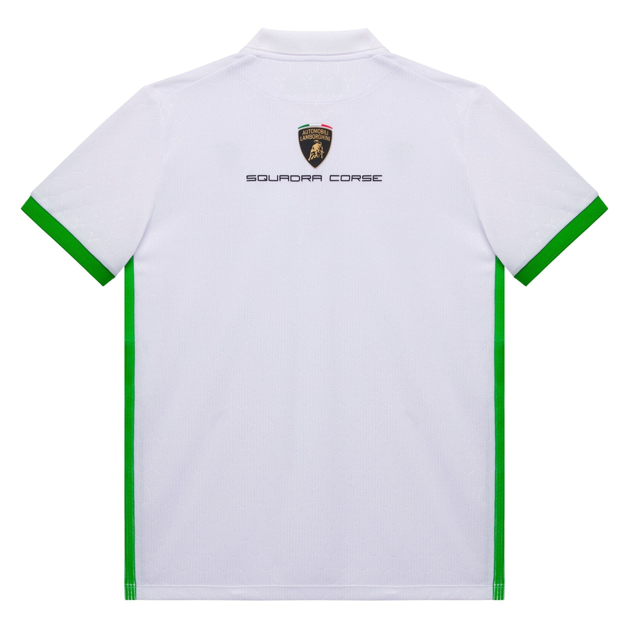 Automobili Lamborghini Squadra Corse 2026 Kids Team Polo Shirt - White/Black Polos Automobili Lamborghini 