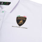 Automobili Lamborghini Squadra Corse 2026 Kids Team Polo Shirt - White/Black Polos Automobili Lamborghini 