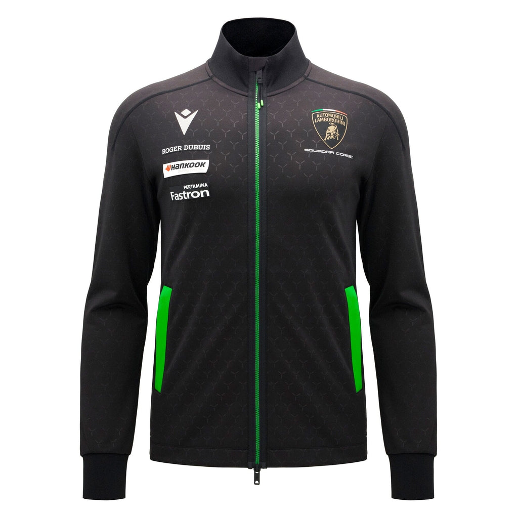 Automobili Lamborghini Squadra Corse 2026 Men's Full Zip Sweatshirt - Black Sweatshirt Automobili Lamborghini 
