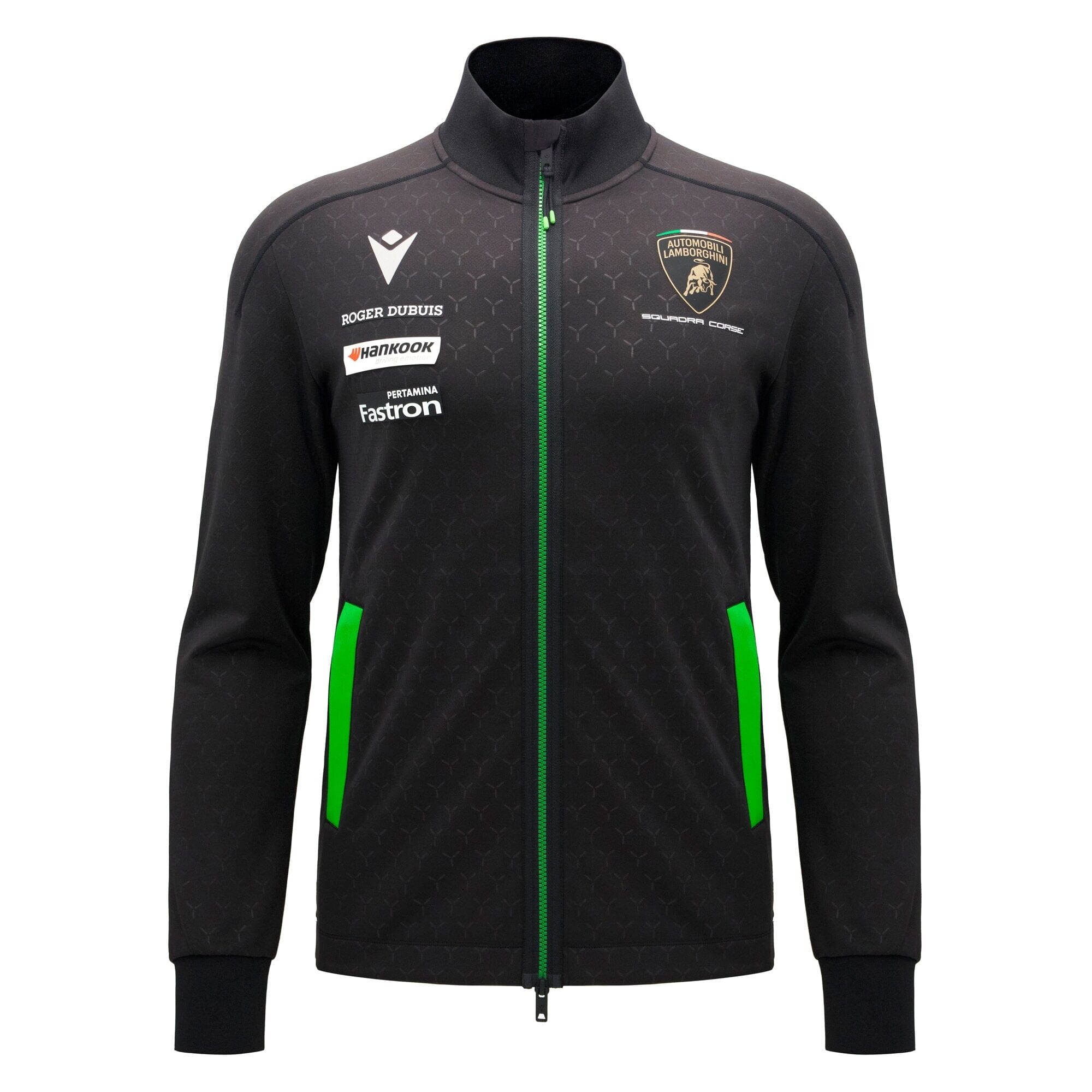 Automobili Lamborghini Squadra Corse 2026 Men's Full Zip Sweatshirt - Black Sweatshirt Automobili Lamborghini 