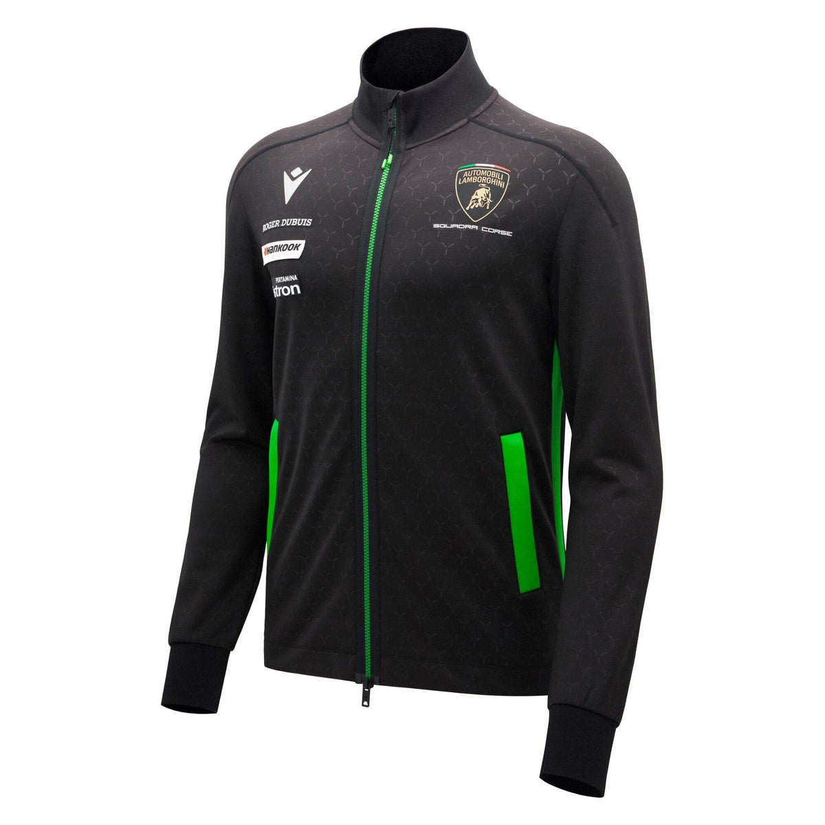 Automobili Lamborghini Squadra Corse 2026 Men's Full Zip Sweatshirt - Black Sweatshirt Automobili Lamborghini 
