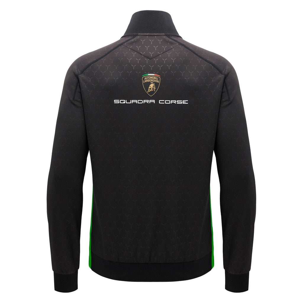 Automobili Lamborghini Squadra Corse 2026 Men's Full Zip Sweatshirt - Black Sweatshirt Automobili Lamborghini 