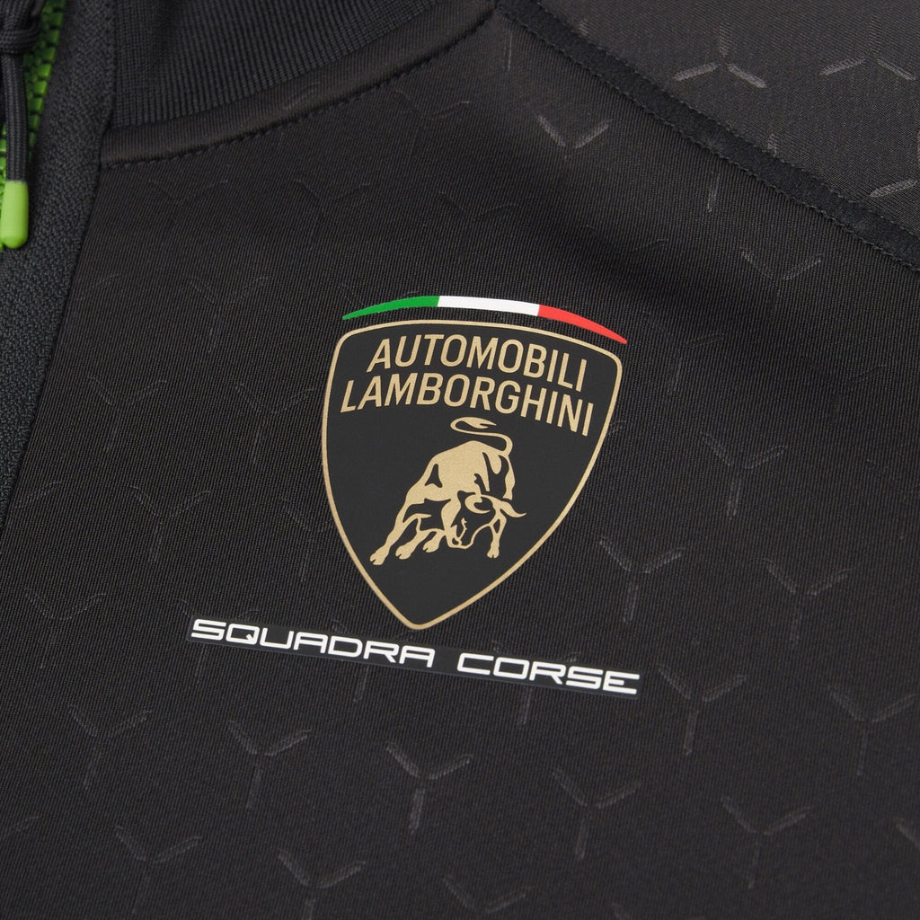 Automobili Lamborghini Squadra Corse 2026 Kids Full Zip Sweatshirt - Black Sweatshirt Automobili Lamborghini 