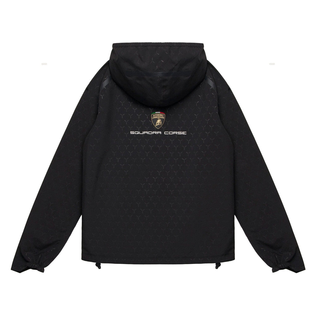 Automobili Lamborghini Squadra Corse 2026 Kids Rain Jacket - Black Jackets Automobili Lamborghini 