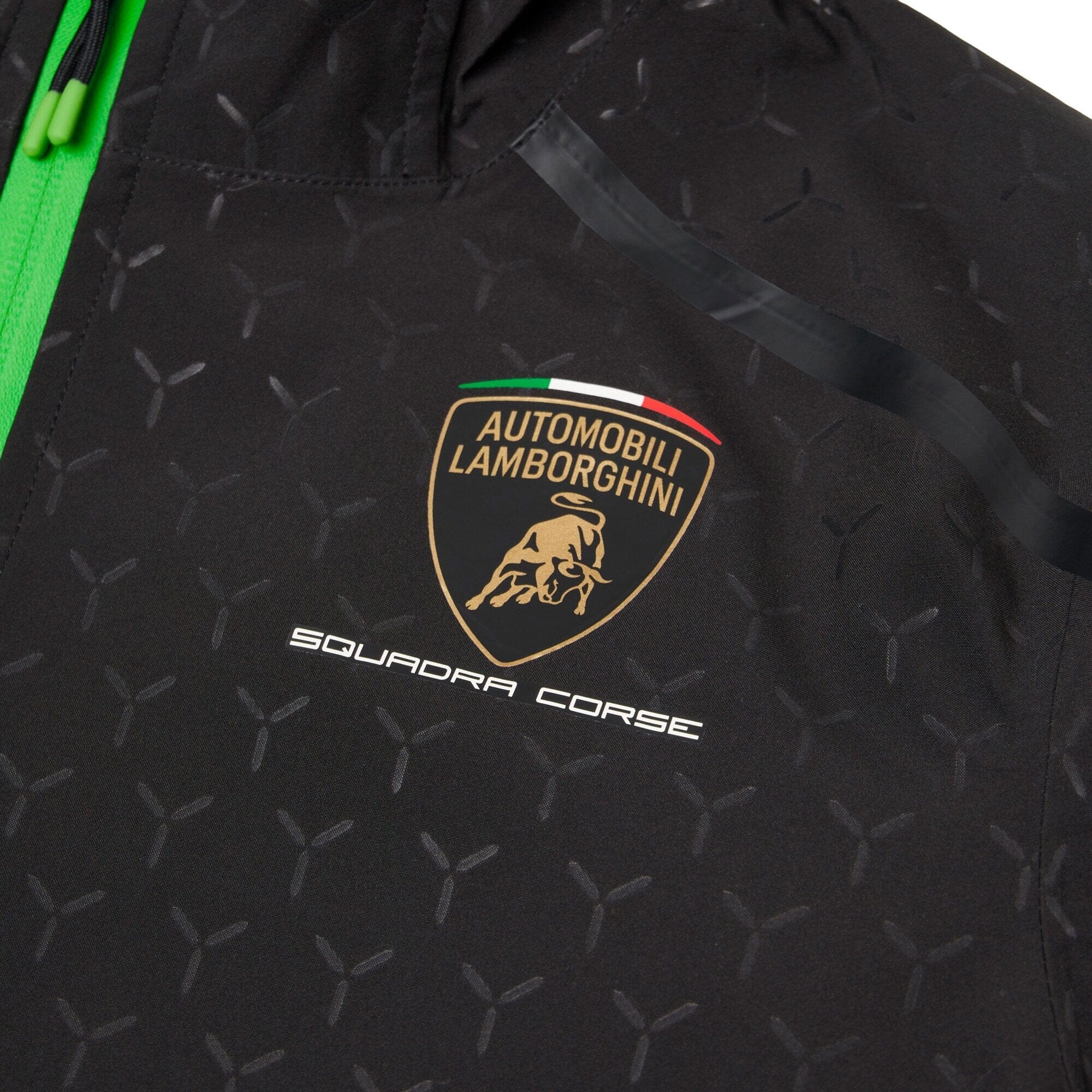 Automobili Lamborghini Squadra Corse 2026 Kids Rain Jacket - Black Jackets Automobili Lamborghini 