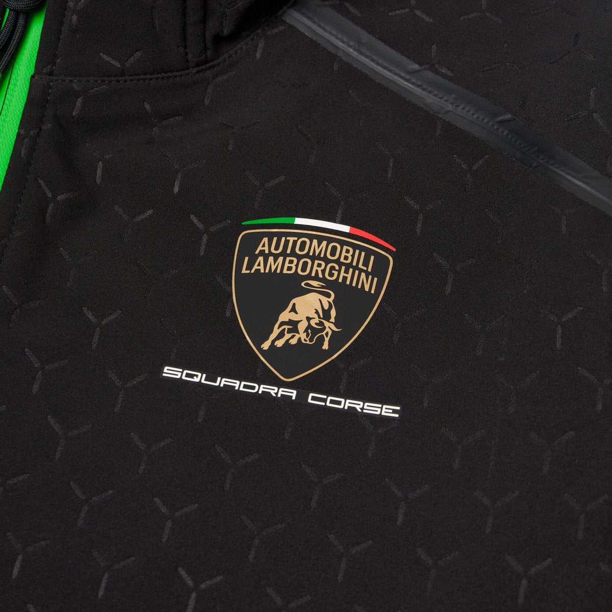 Automobili Lamborghini Squadra Corse 2026 Kids Softshell Jacket - Black Jackets Automobili Lamborghini 