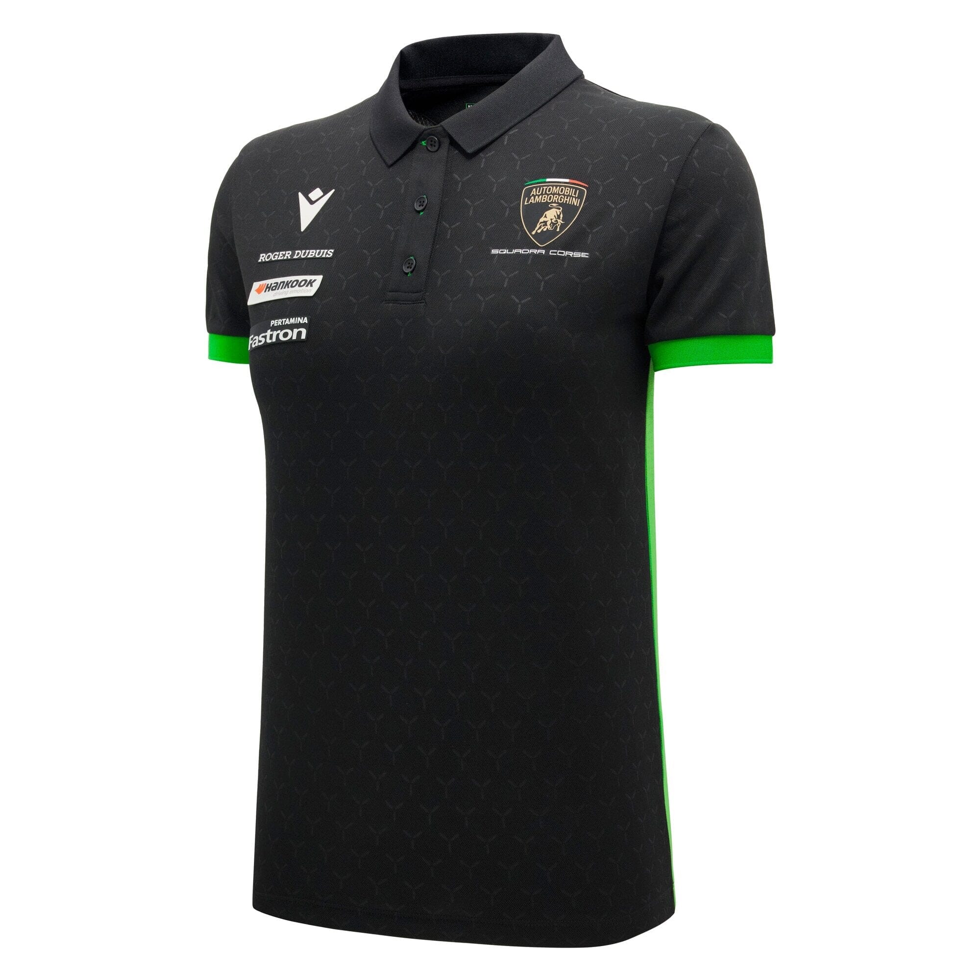 Automobili Lamborghini Squadra Corse 2026 Women's Team Polo Shirt - White/Black Polos Automobili Lamborghini 