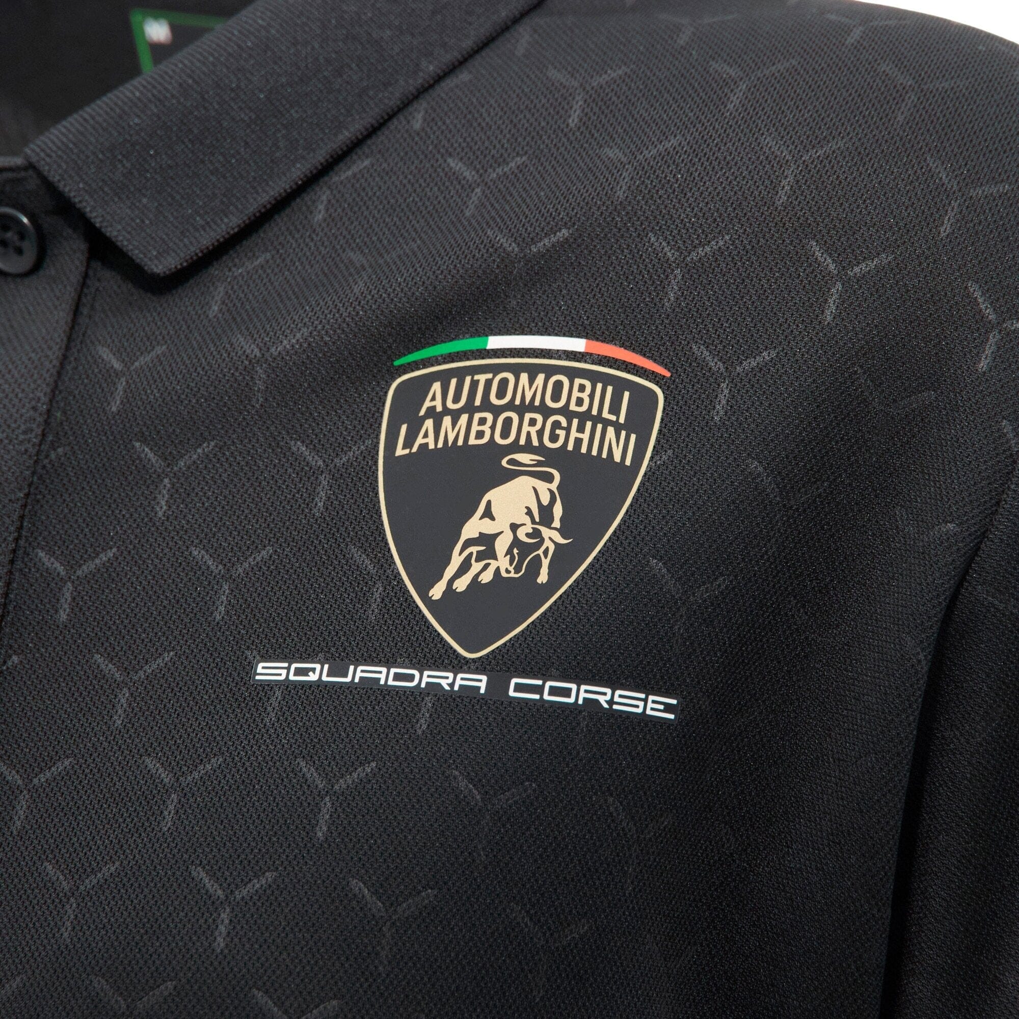 Automobili Lamborghini Squadra Corse 2026 Women's Team Polo Shirt - White/Black Polos Automobili Lamborghini 