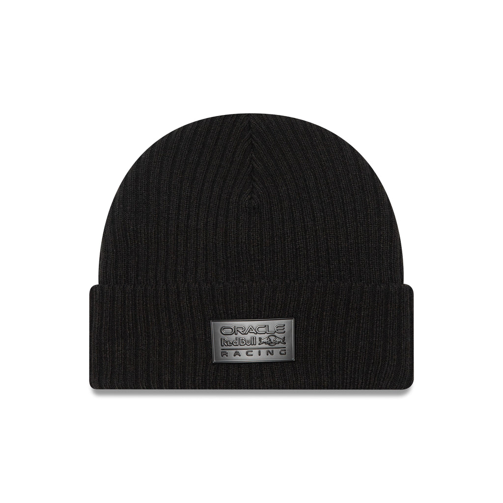 Red Bull Racing F1 New Era Matte Metal Short Beanie - Black Hats Red Bull Racing 
