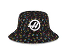 Haas Racing F1 Special Edition Vegas GP New Era Tapered Bucket Hat - Black Hats Haas F1 Racing Team 