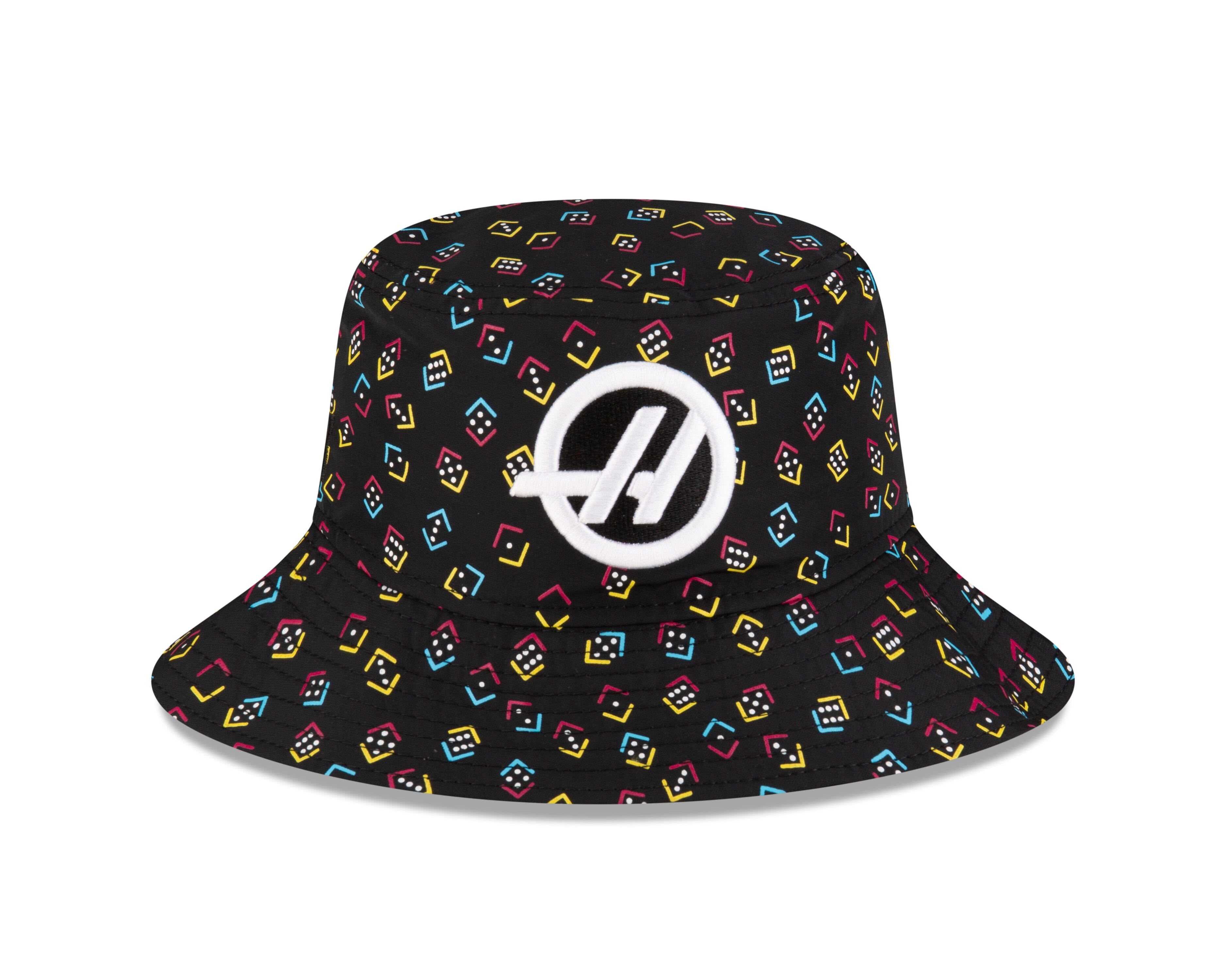 Haas Racing F1 Special Edition Vegas GP New Era Tapered Bucket Hat - Black Hats Haas F1 Racing Team 