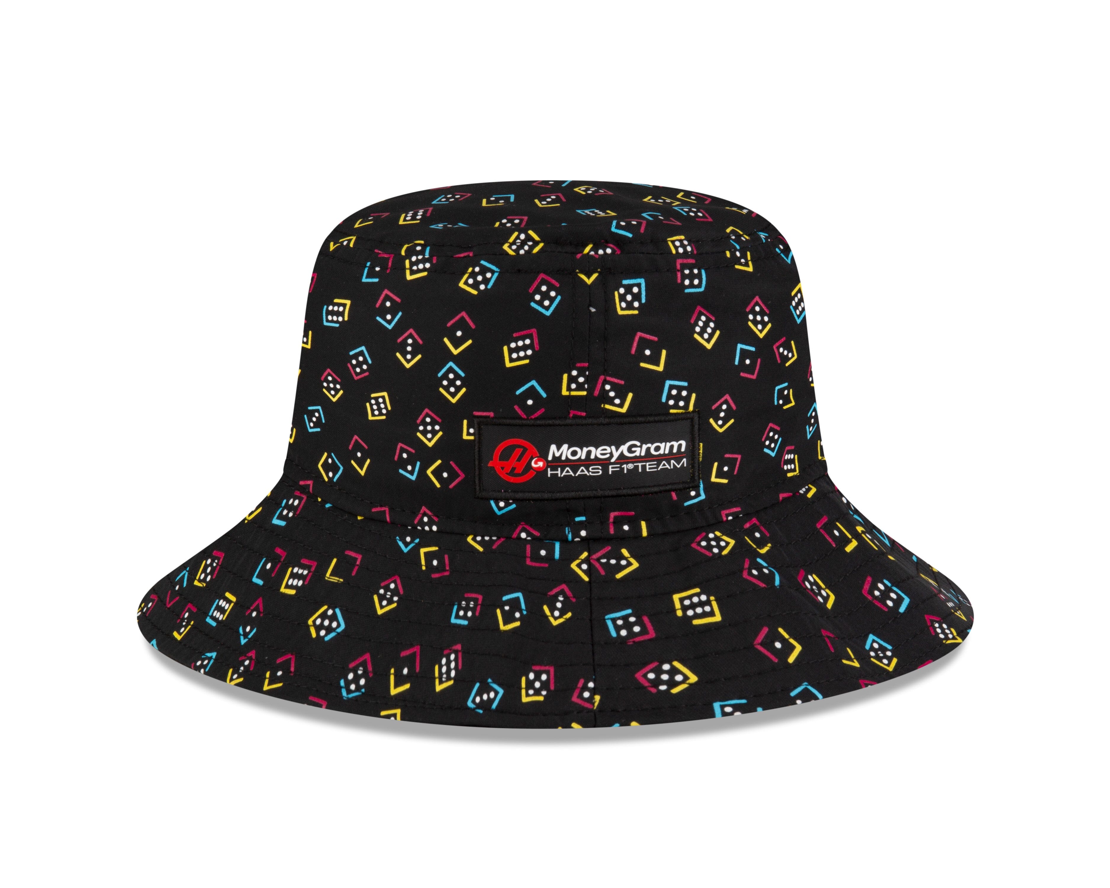 Haas Racing F1 Special Edition Vegas GP New Era Tapered Bucket Hat - Black Hats Haas F1 Racing Team 