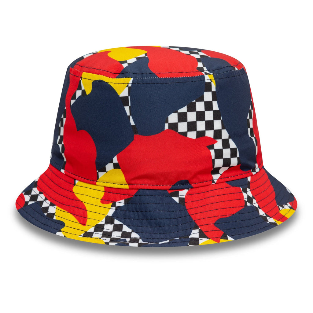 Red Bull Racing F1 New Era Abstract Tapered Bucket Hat Hats Red Bull Racing 