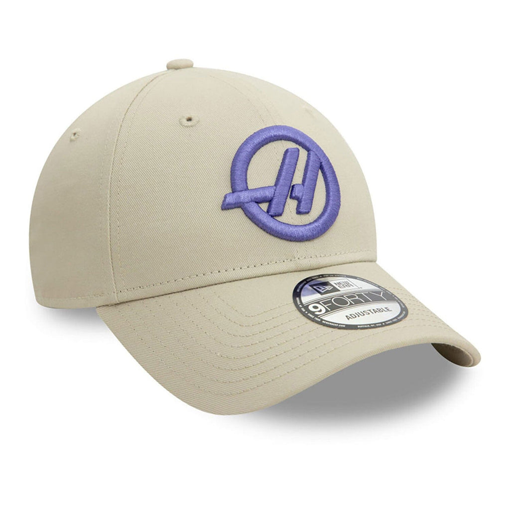 Haas Racing F1 New Era 9Forty Seasonal Baseball Hat - Beige Hats Haas F1 Racing Team 