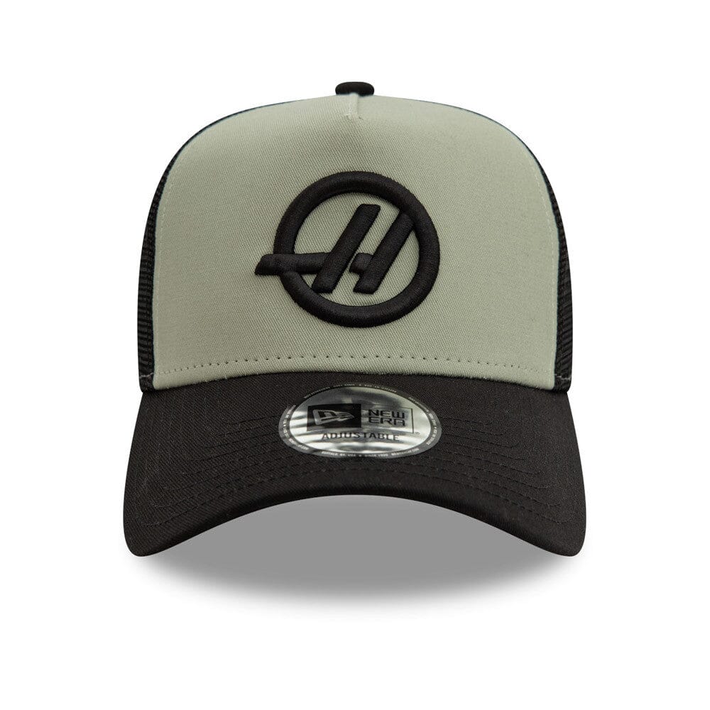 Haas Racing F1 New Era Seasonal EF Trucker Hat - Black Hats Haas F1 Racing Team 