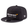 McLaren Racing F1 New Era 9Fifty Split Panel Flat Brim Hat - Stealth Black/Phantom Hats McLaren Gray 