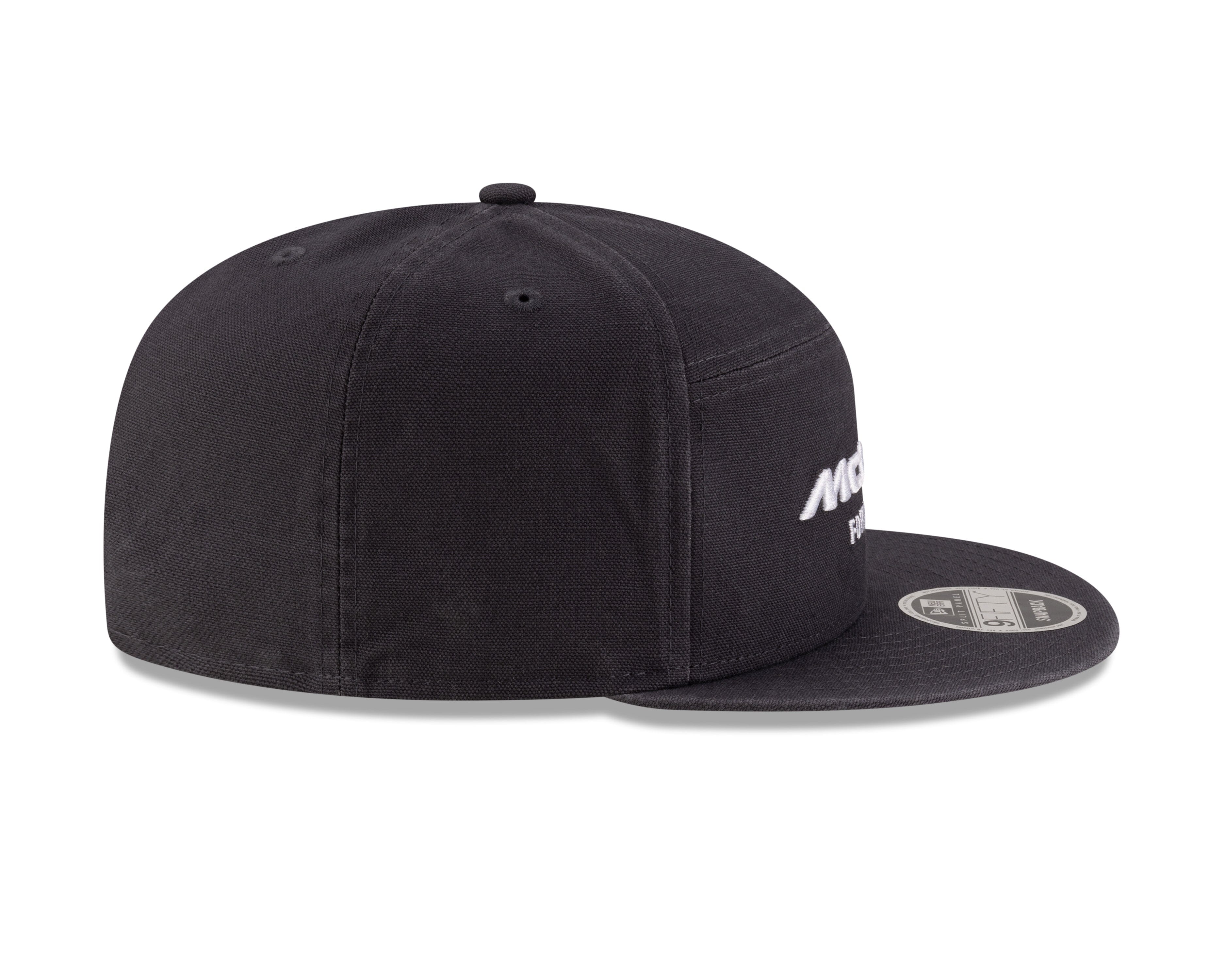McLaren Racing F1 New Era 9Fifty Split Panel Flat Brim Hat - Stealth Black/Phantom Hats McLaren 