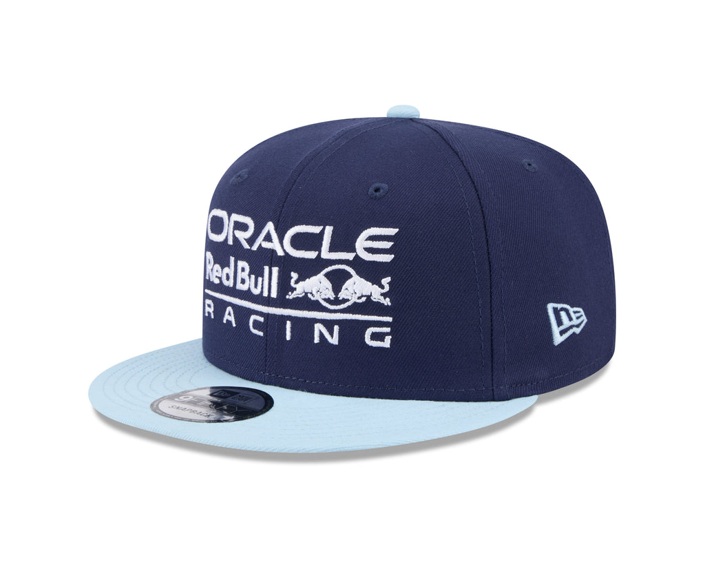 Red Bull Racing F1 New Era Kids 9fifty 2T Color Flat Brim Hat - Youth Navy/Light Blue Hats Red Bull Racing Navy 