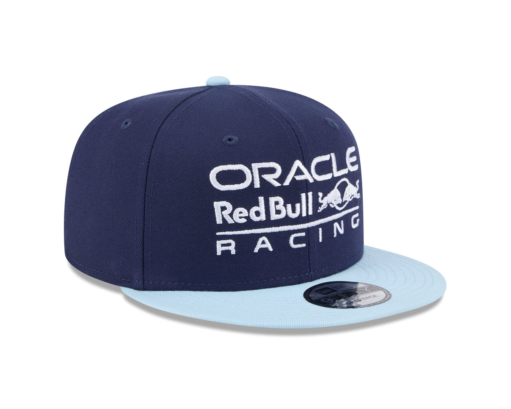 Red Bull Racing F1 New Era Kids 9fifty 2T Color Flat Brim Hat - Youth Navy/Light Blue Hats Red Bull Racing 