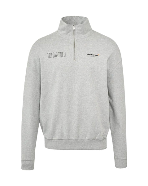 メイプル McLaren F1 Miami GP 1/4 Zip Sweatshirt - Gray – CMC Motorsports®