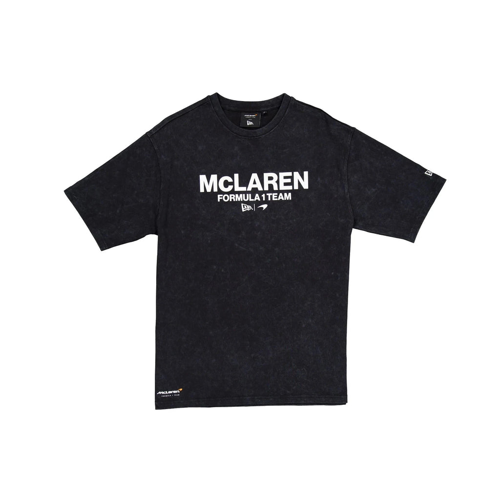 McLaren F1 x New Era Washed Logo T-Shirt - Stone/Black/White T-shirts McLaren-Castore XS Black 