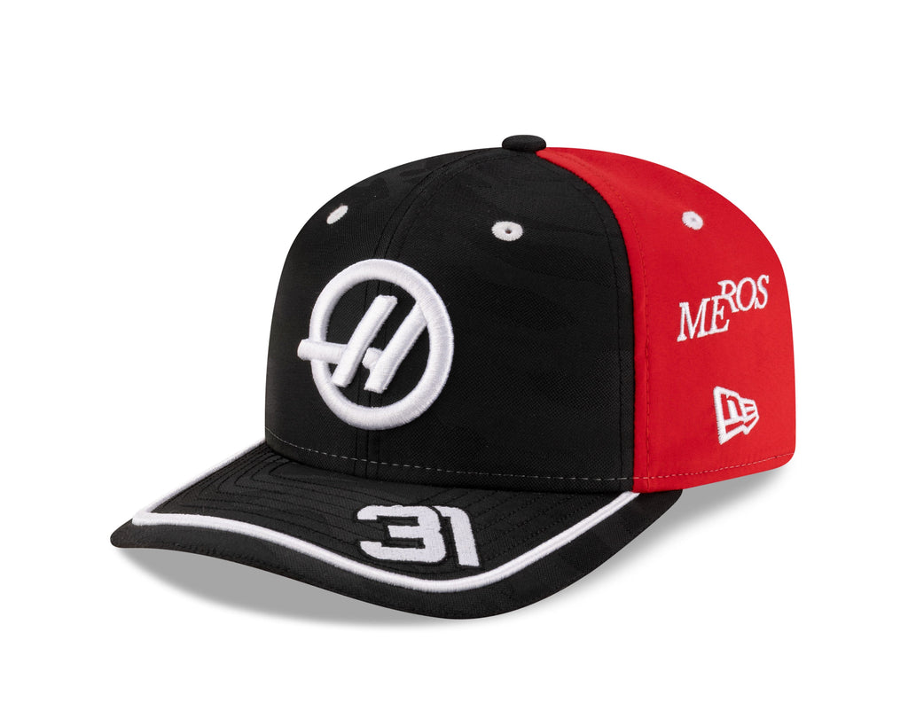 Haas Racing F1 New Era 9Seventy 2025 Esteban Ocon Team Hat - Black Hats Haas F1 Racing Team 