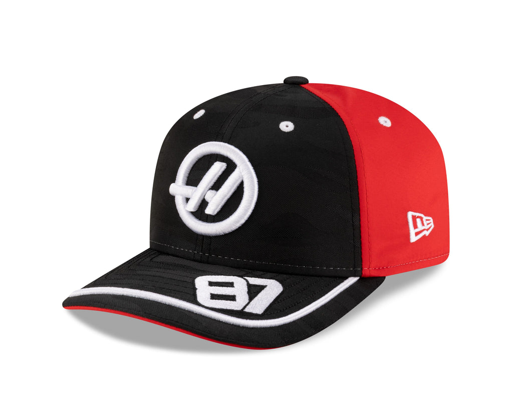 Haas Racing F1 New Era 9Seventy 2025 Ollie Bearman Team Hat - Black Hats Haas F1 Racing Team 