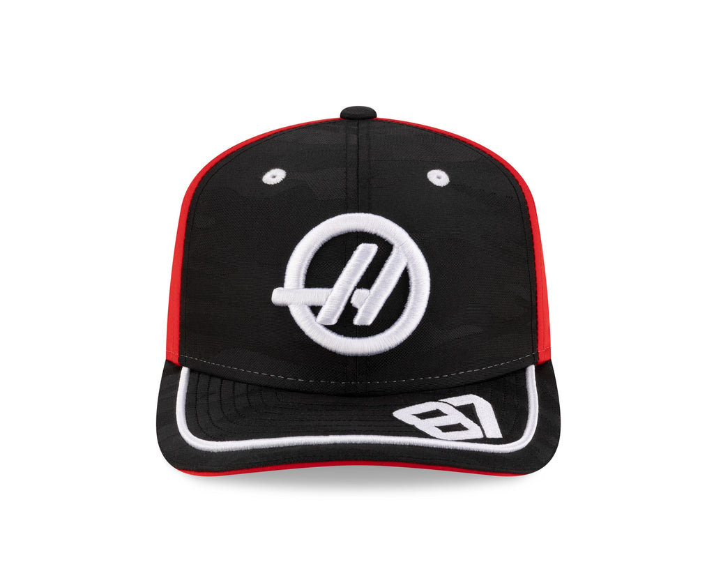 Haas Racing F1 New Era 9Seventy 2025 Ollie Bearman Team Hat - Black Hats Haas F1 Racing Team 