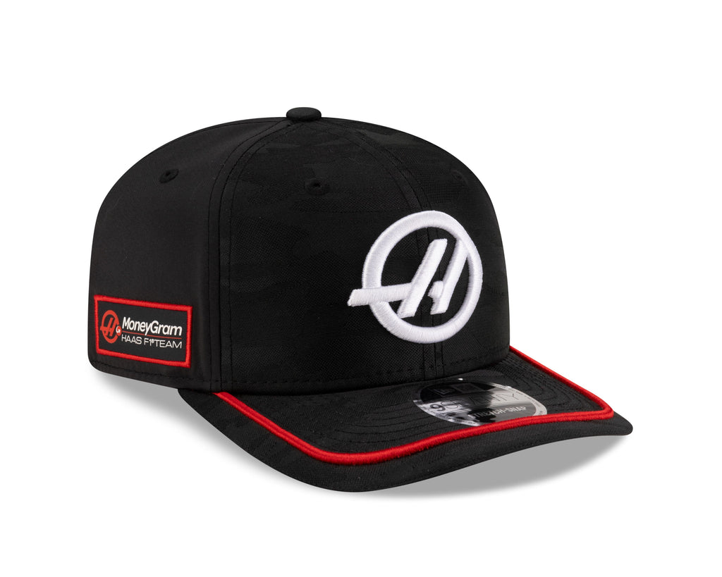 Haas Racing F1 New Era 9Seventy 2025 Team Hat - Black Hats Haas F1 Racing Team 