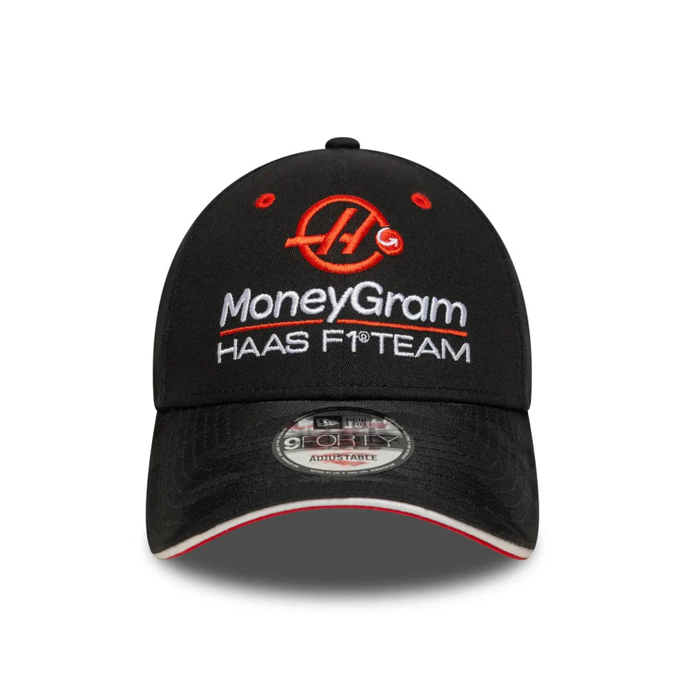 Haas Racing F1 New Era 9Forty MoneyGram Hat - Black Hats Haas F1 Racing Team 