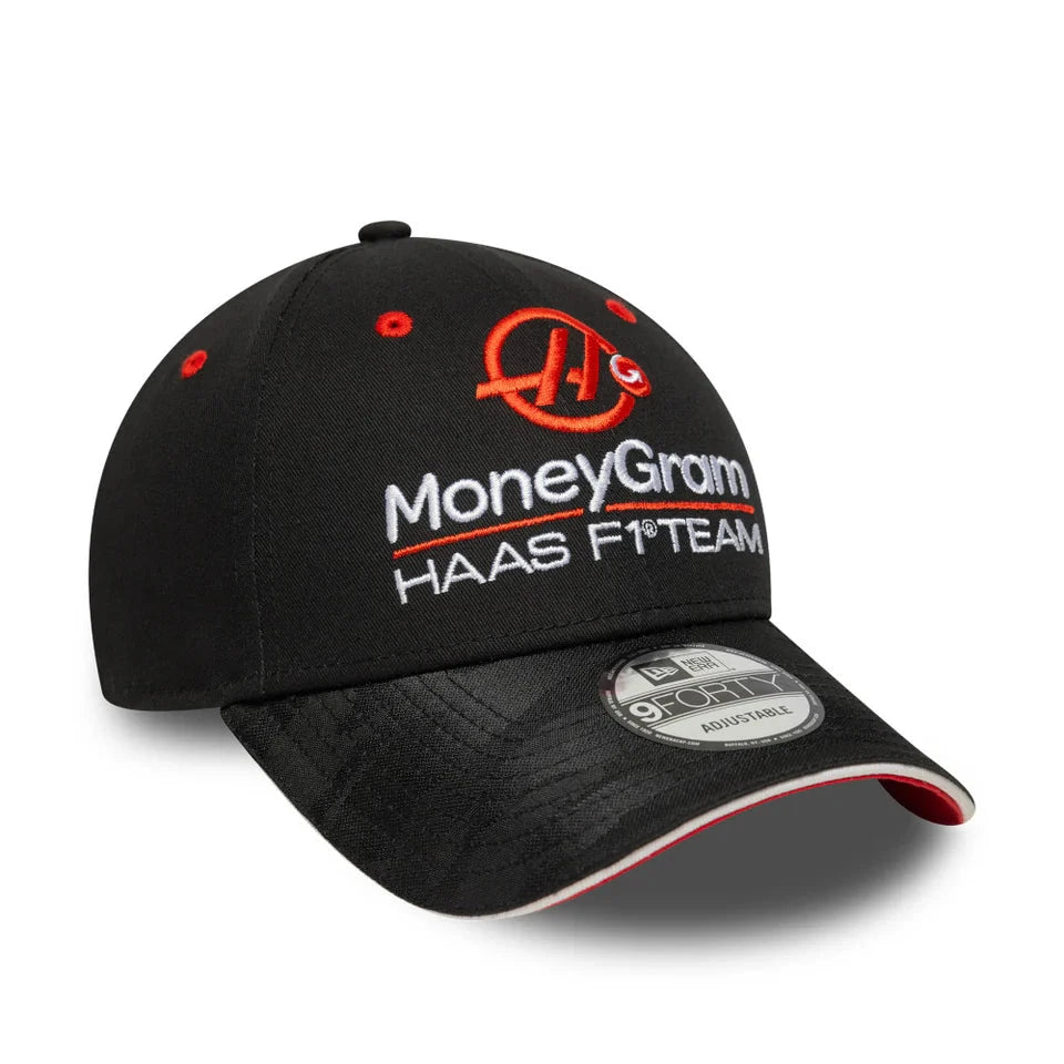 Haas Racing F1 New Era 9Forty MoneyGram Hat - Black Hats Haas F1 Racing Team 