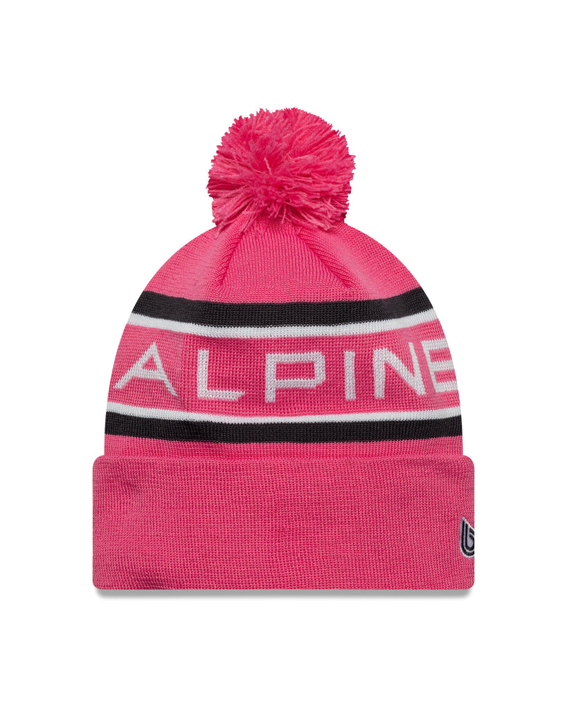 Alpine Racing F1 New Era Team Cuff Knit Beanie - Pink Hats Alpine 