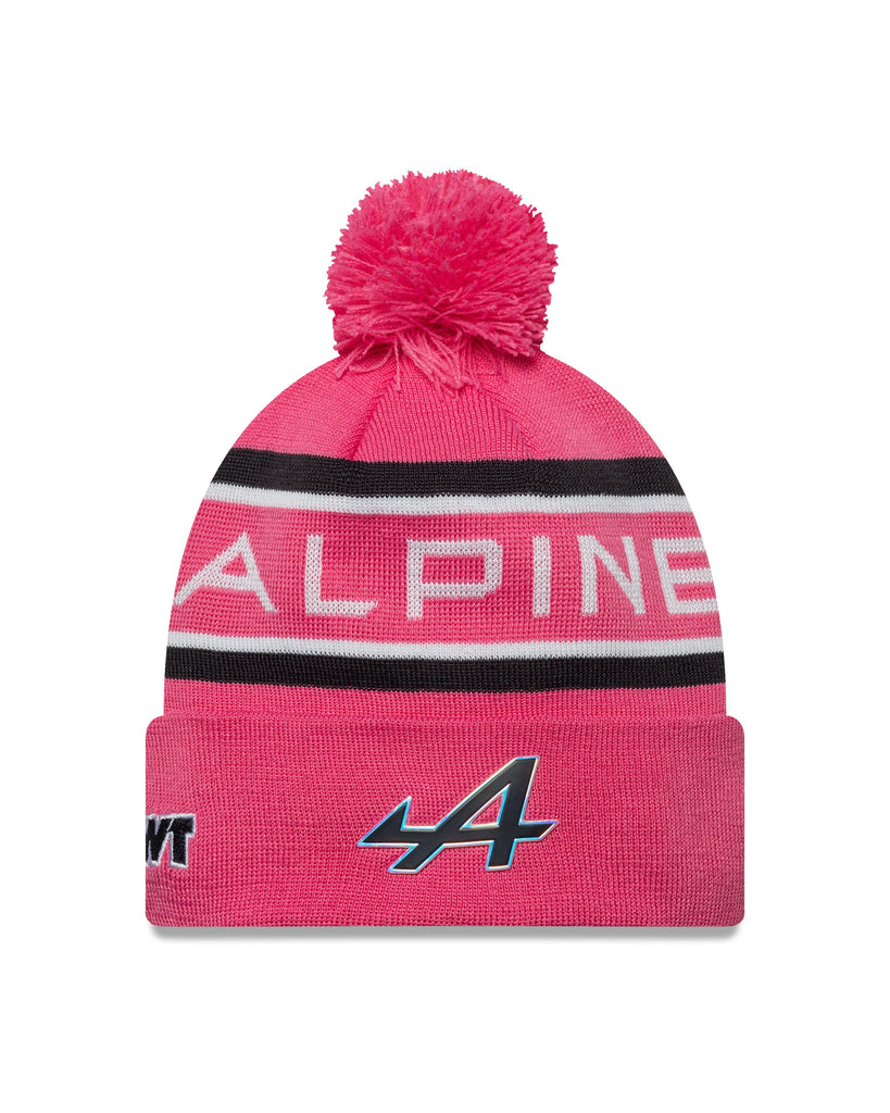 Alpine Racing F1 New Era Team Cuff Knit Beanie - Pink Hats Alpine 