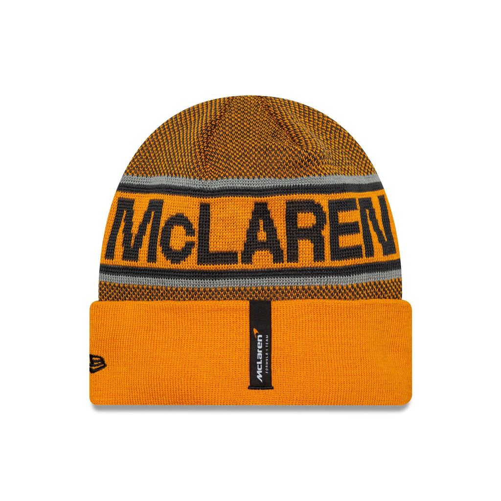 McLaren Racing F1 New Era Team Cuff Beanie - Papaya Hats McLaren-Castore 