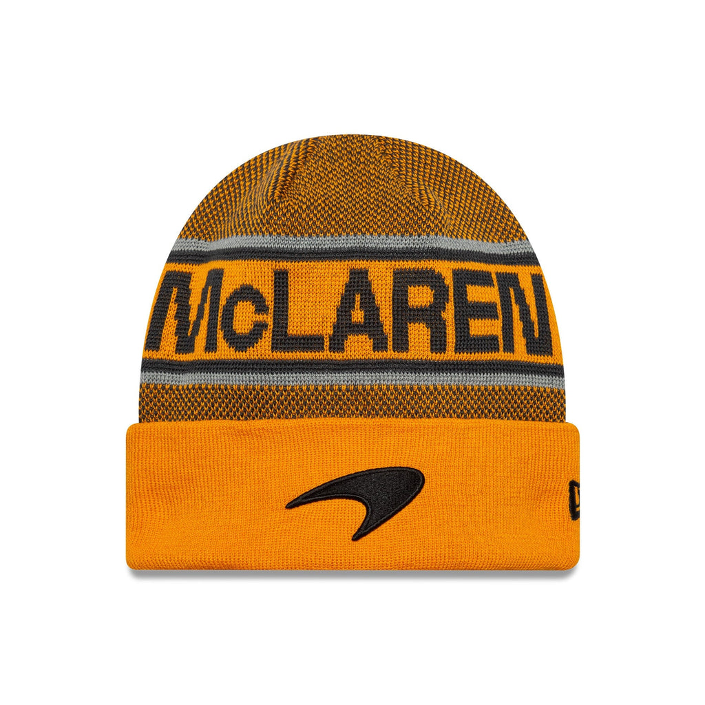 McLaren Racing F1 New Era Team Cuff Beanie - Papaya Hats McLaren-Castore 