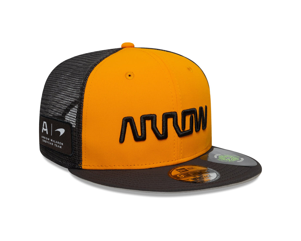 McLaren Indy Car Team New Era 9Fifty Trucker Hat - Papaya Hats McLaren Indy 