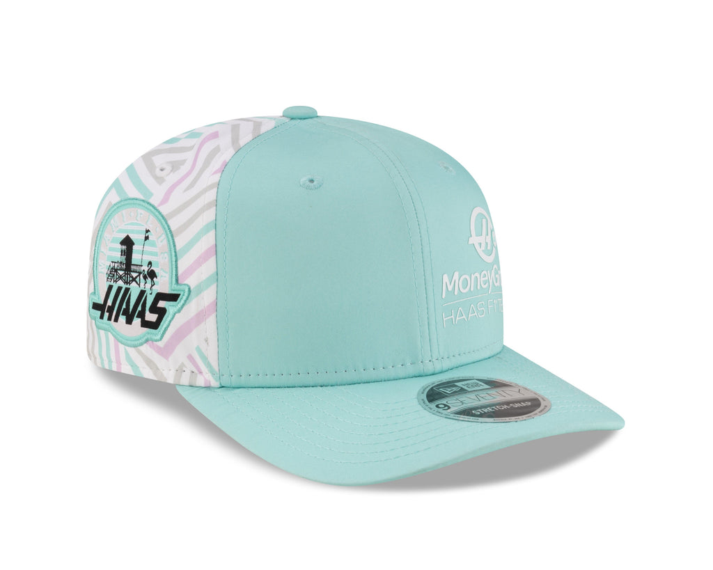 Haas Racing F1 New Era 9Seventy Special Edition Miami GP Hat - Mint Blue Hats Haas F1 Racing Team 
