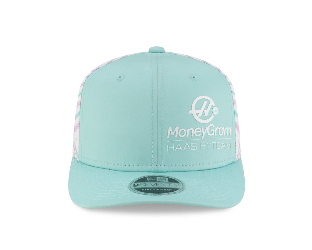 Haas Racing F1 New Era 9Seventy Special Edition Miami GP Hat - Mint Blue Hats Haas F1 Racing Team 