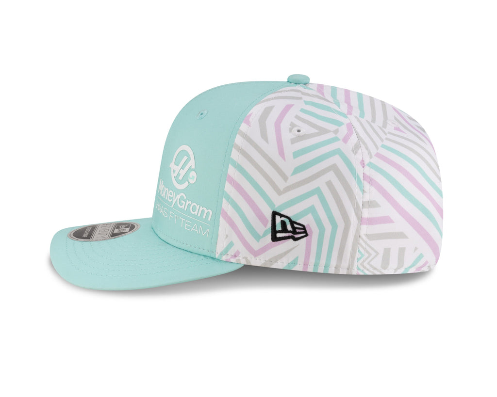 Haas Racing F1 New Era 9Seventy Special Edition Miami GP Hat - Mint Blue Hats Haas F1 Racing Team 