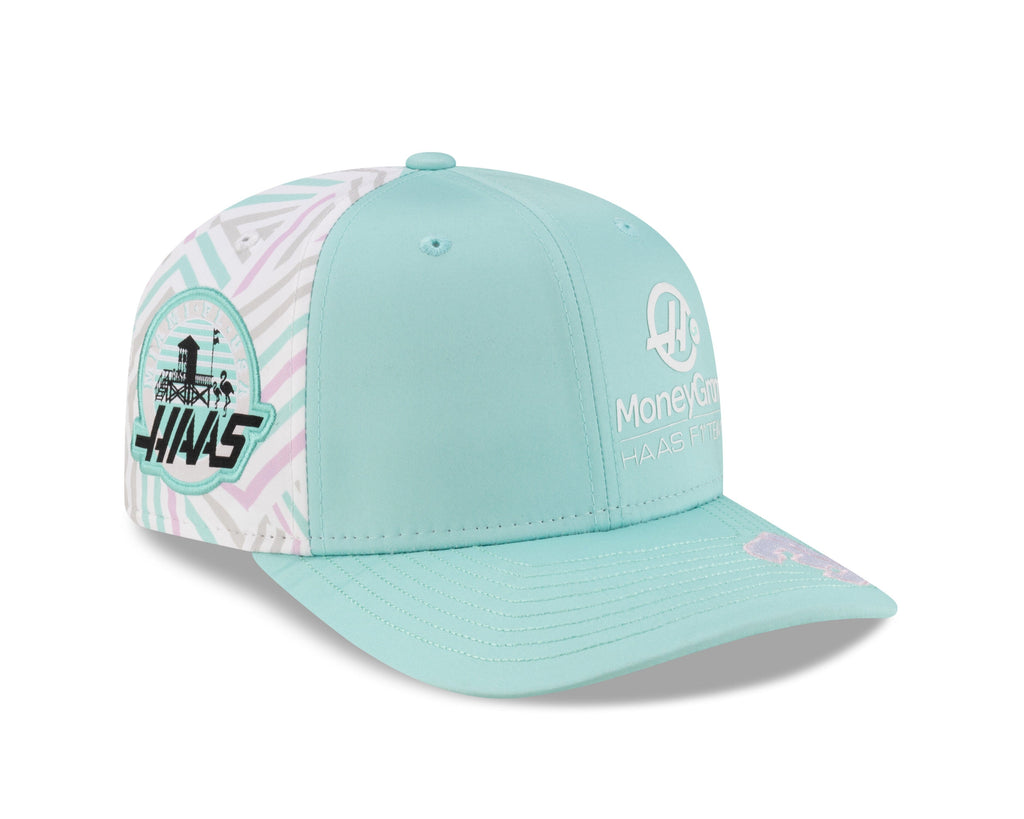 Haas Racing F1 New Era 9Seventy Special Edition Esteban Ocon Miami GP Hat - Mint Blue Hats Haas F1 Racing Team 
