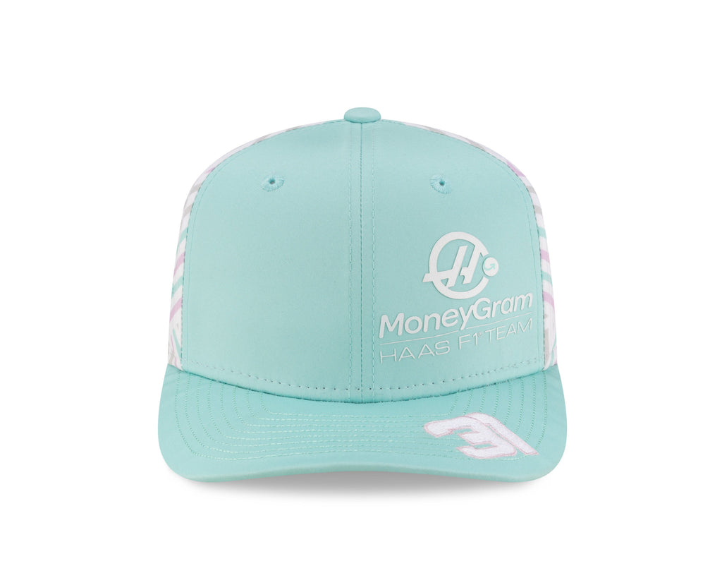 Haas Racing F1 New Era 9Seventy Special Edition Esteban Ocon Miami GP Hat - Mint Blue Hats Haas F1 Racing Team 