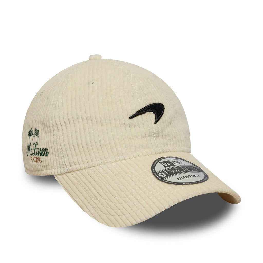 McLaren Racing F1 New Era 9Twenty Corduroy Hat - Beige Hats McLaren-Castore 